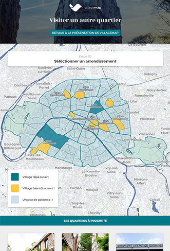 Application VillageMap sur les abribus